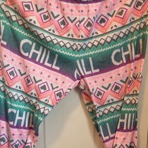 justice “chill” pajama bottoms